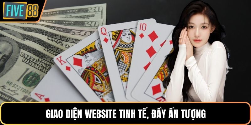 Giao diện website tinh tế, đầy ấn tượng